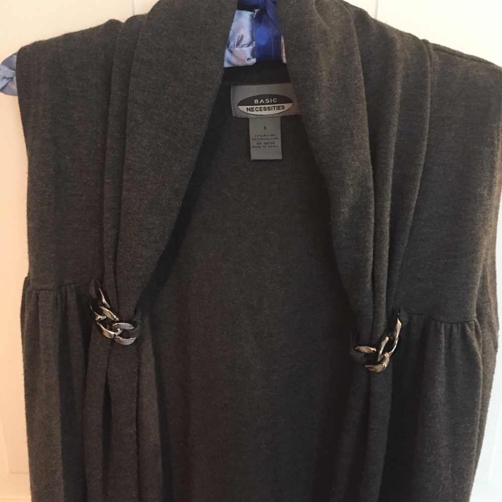 Basic Necessities Long Vest, Size S - image 2